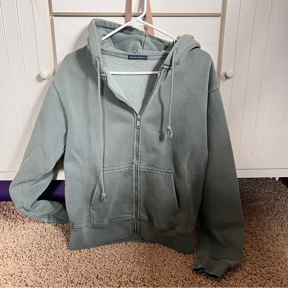 Brandy Melville Zip-Up Hoodie